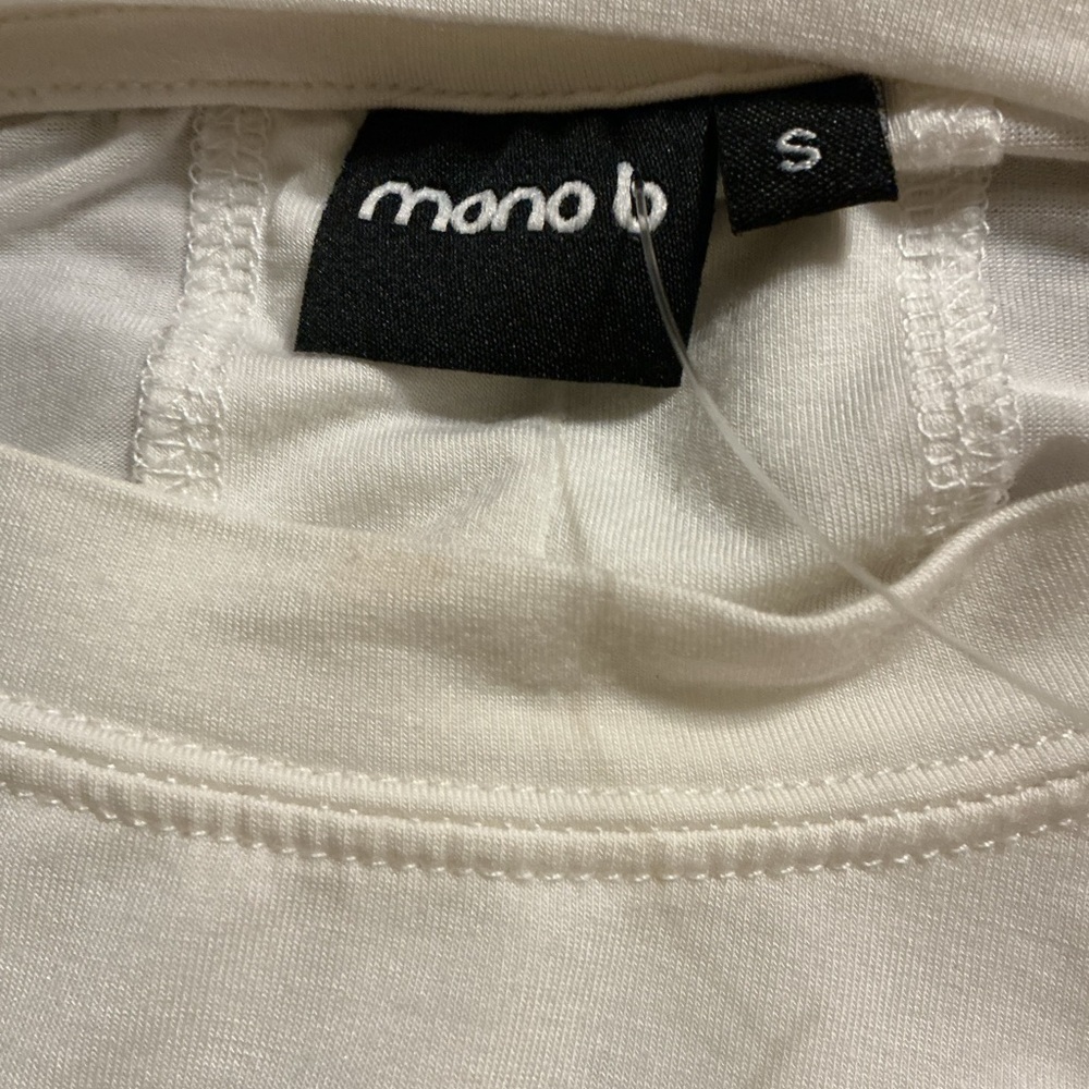 🌺MONO B BLEND MULBERRY SILK OPEN BACK LONG SLEEVE SOFT TOP - Picture 4 of 5